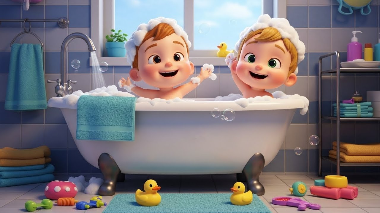 Bathtime Song for Toddlers | Fun Bath Time Nursery Rhyme | Kids Songs & Learning Songs