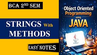Introduction to String | String Methods | Java Programming | BCA |B.tech | MCA | One Bit Extra |