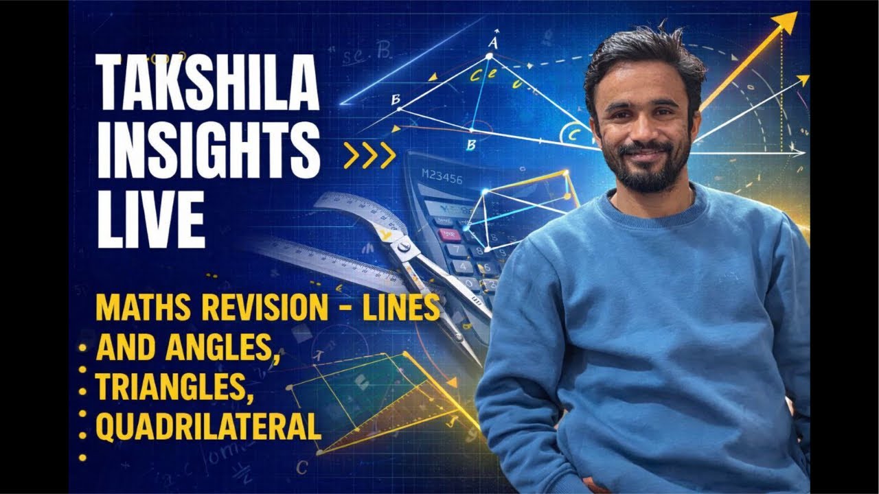 Maths Revision LIVE 🔴 | Lines & Angles, Triangles, Quadrilaterals | Class 9 Geometry Full Revision