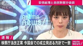 検察庁法改正案の今国会見送りで一致　総理と二階氏(20/05/18)