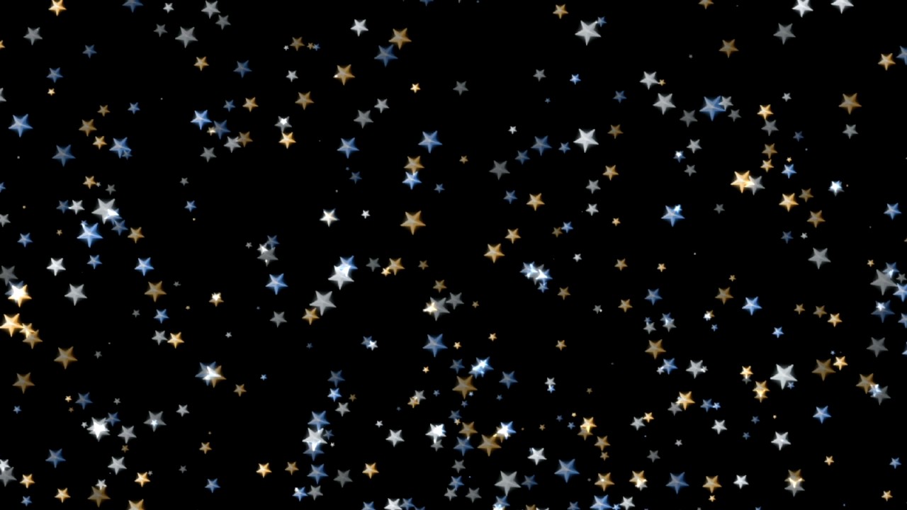 Colored rotating star background footage