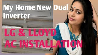 Air Conditioner Installation Full Video l LG & LIoyd AC Installation 2026 l in Kannada l.