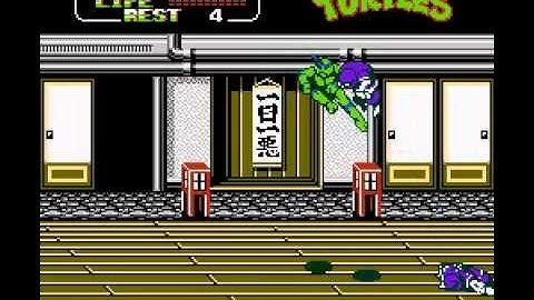 Teenage Mutant Ninja Turtles II, The Arcade Game [NES Walkthrough]