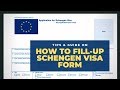 How to fill up Schengen visa form TIPS & GUIDE