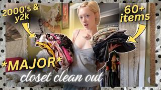 Full *MAJOR* CLOSET CLEAN OUT| purging 60+ items Update