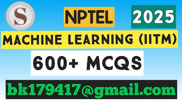 Introduction to Machine Learning || NPTEL Exam Preparation MCQs pdf 2025 #nptel2025 #nptelexam