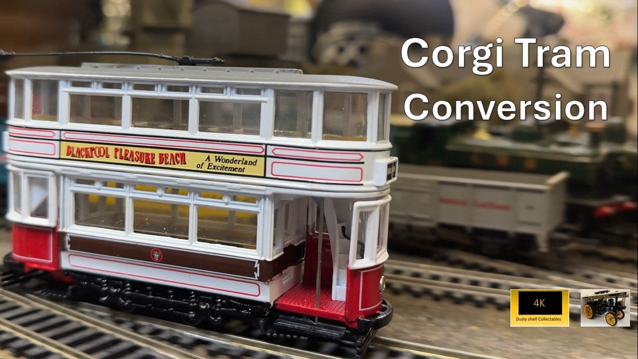 Я модернизировал литой трамвайчик Corgi HO из Блэкпула.