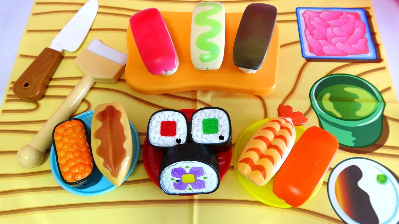 The color changes with water ☆ A magical sushi shop