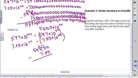 Lesson 1-10: Operations with Numbers in Scientific Notation