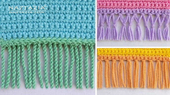Crochet Tassel Edging Tutorial 