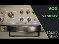 VOX VX50 GTV - Sound Demo (no talking)