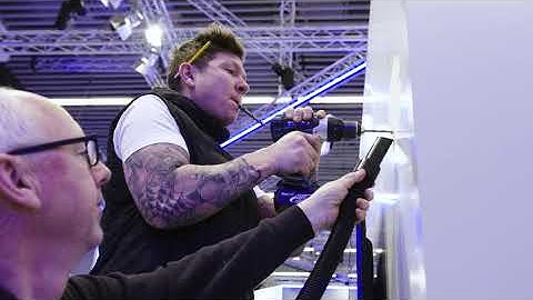 At ISE 2020 with Crestron