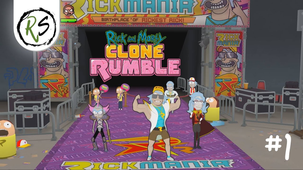 RICK AND MORTY: CLONE RUMBLE Прохождение #1 (без комментариев) САМОЕ ...