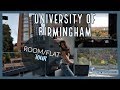 FIRST YEAR UNI ROOM/FLAT TOUR | University of Birmingham