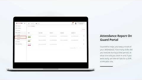 How To Check Attendance Report On Guard Web Portal? -GuardsPro Support Center Video