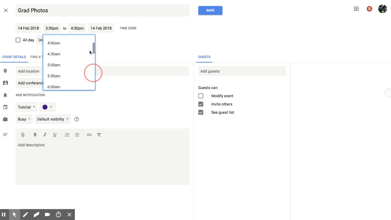 Add event to Google Calendar - YouTube