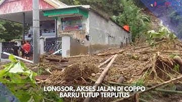 Longsor, Akses Jalan di Coppo Barru Tutup Terputus