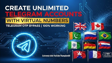 Create Unlimited Telegram Accounts with Virtual Numbers | Telegram OTP Bypass | 100% Working