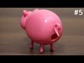 お尻からチョコレートを出すブタのディスペンサー。Pom Pom Pig Chocolate Dispenser