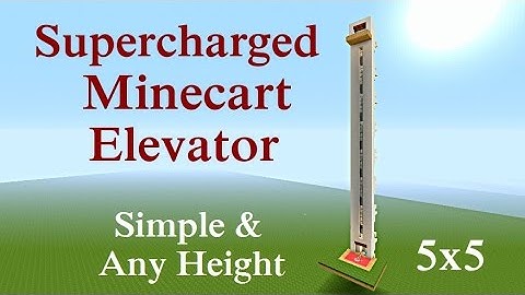 Minecraft Tutorial : Supercharged Minecart Elevator