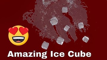 Water Realflow 3D simulation, Cinema 4D, 3D Ice Cube. Adobe Premiere.