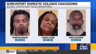 Shreveport police arrest multiple people in domestic violence cases