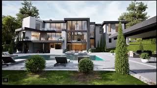 Architectural Walkthrough | 8,000 Sq Ft Modern Estate (Exterior & Grounds) Unreal Engine 4 ARCHVIZ