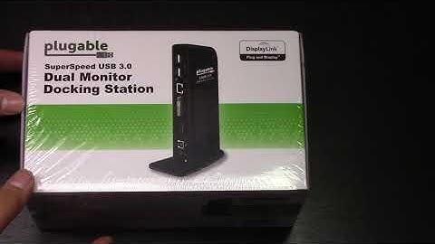 Plugable USB 3.0 Dual Monitor Docking Station Unboxing