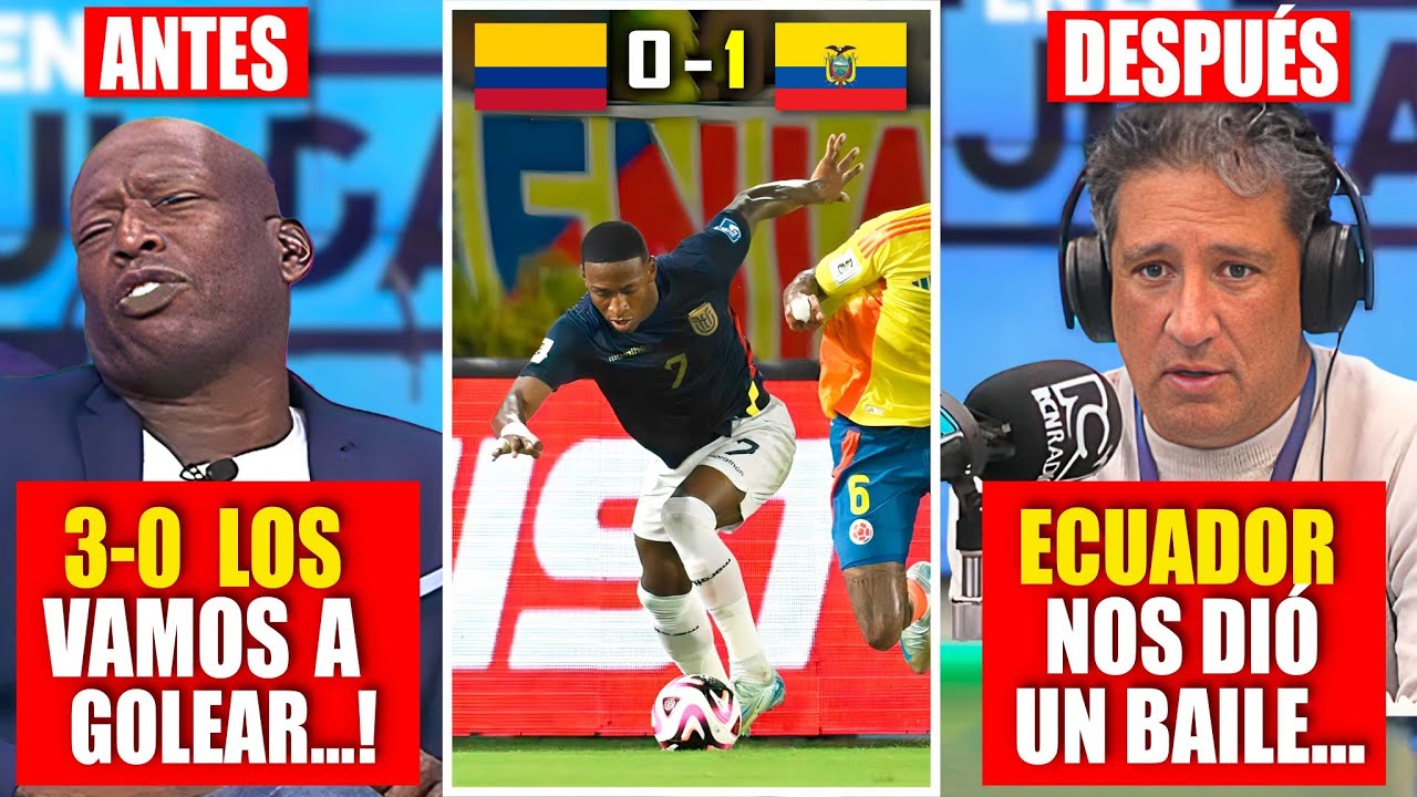 el ANTES y DESPUÉS de la prensa Colombiana que MEN0SPREClÓ a ECUADOR y CAICEDO LOS CALLÓ!