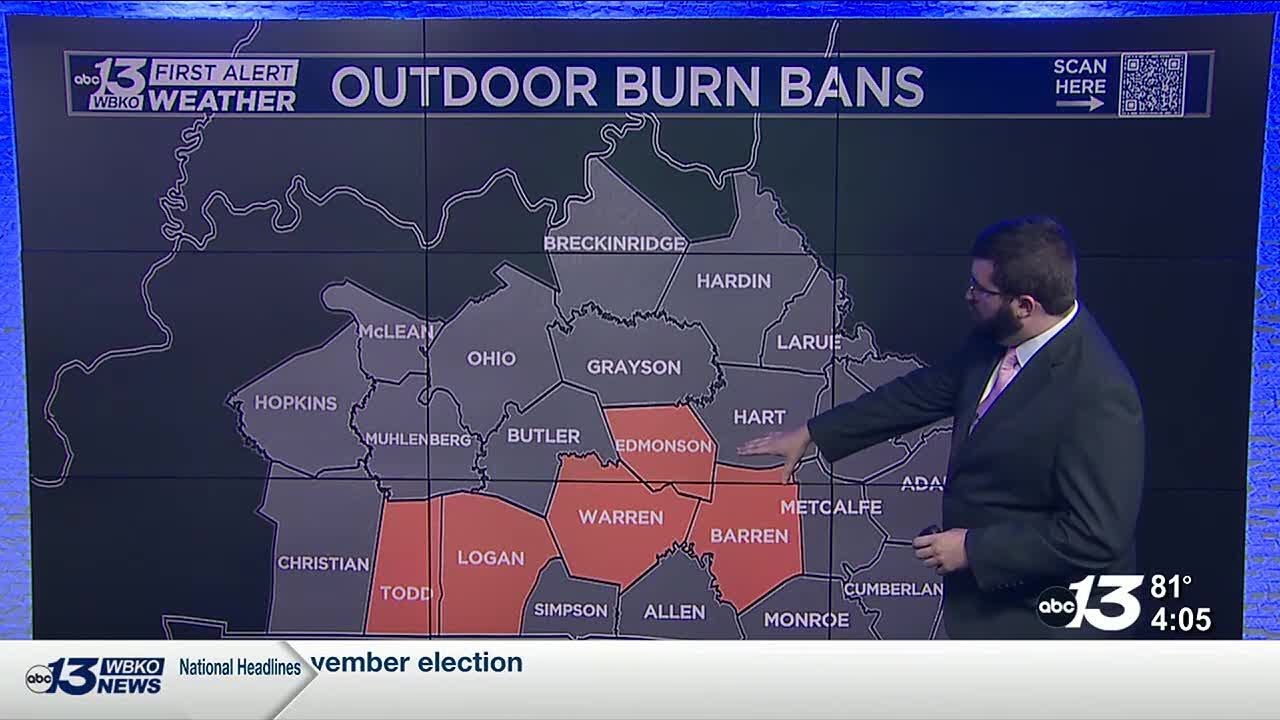 Dry conditions bring burn bans to the area - YouTube