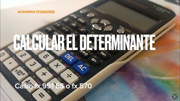 Calcular determinante con la calculadora