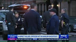 Cop shot in bulletproof vest, armed suspect killed in police altercation: NYPD