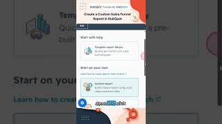 Create a Custom Sales Funnel Report in HubSpot