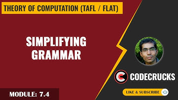 087 - Simplifying Grammar (Removing Uselss Symbols) | TOC by Mahesh Goyani | CodeCrucks