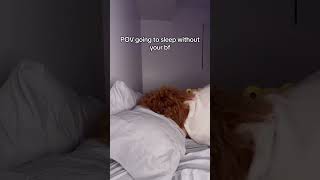 GOING TO SLEEP WITHOUT YOUR BF…… #shorts #yaztv #curlyhair