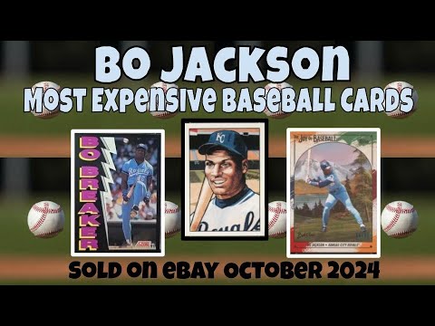 Bo Jackson Most Expensive eBay Sales Baseball Cards - October 2024