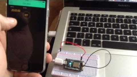 Basic setup for automated Cat door using Particle photon and Blynk