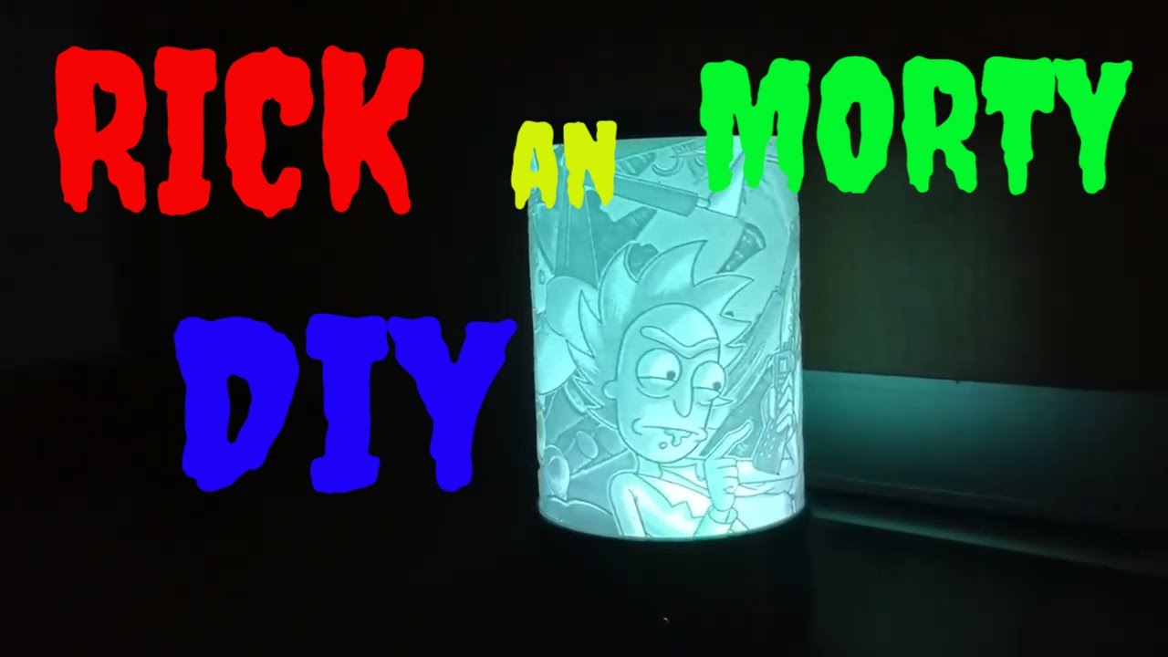 Rick an Morty night lamp 3D printer/ Ночник Рик и Морти на 3Д принтере