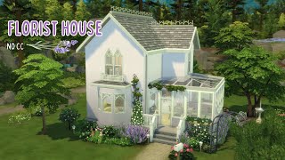 BLOOM BAY // florist house speedbuild Sims 4, spring vibes, greenhouse | no CC, chill ambience screenshot 3