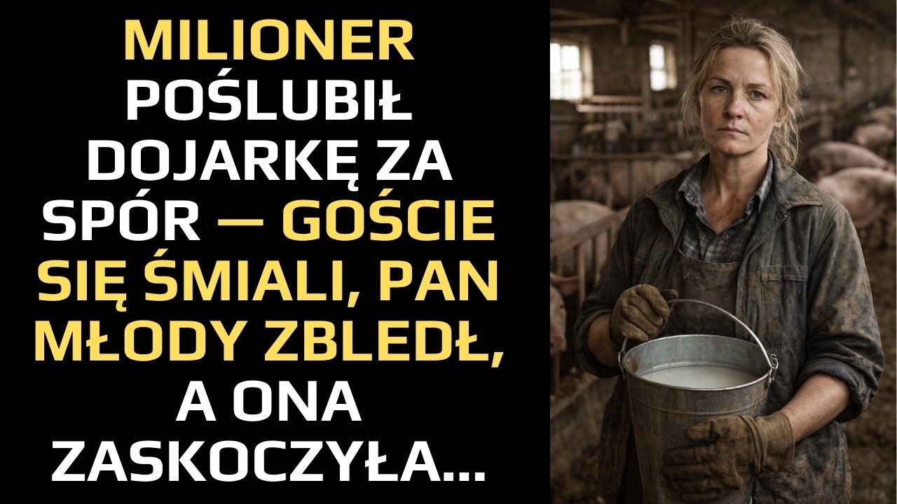 MILIONER POŚLUBIŁ DOJARKĘ ZA SPÓR — GOŚCIE SIĘ ŚMIALI, PAN MŁODY ZBLEDŁ, A ONA ZASKOCZYŁA
