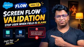 Salesforce Screen Flow Validation | Stop Users When a Field Is Blank | Flow #73 News