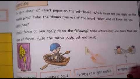 Forces push ,pull and twist