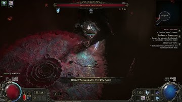 PoE 2 Invoker Monk Act2 Cruel Zalmarath, the Living Colossus Boss Fight