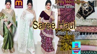 Meesho Haul|Meesho😍Latest Saree|Viral jimmy choo Georgette/Net/Silk/organzaSaree #meeshosaree#saree