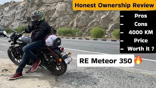 Royal Enfield Meteor 350 E20 Real Ownership Review | 4000 kms | Pros & Cons 2023  24