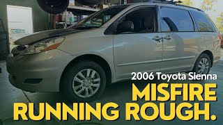 2006 Toyota Sienna Misfire, running rough, heater not working. by Mercie J Auto Care, llc 75 views 2 months ago 1 minute, 13 seconds