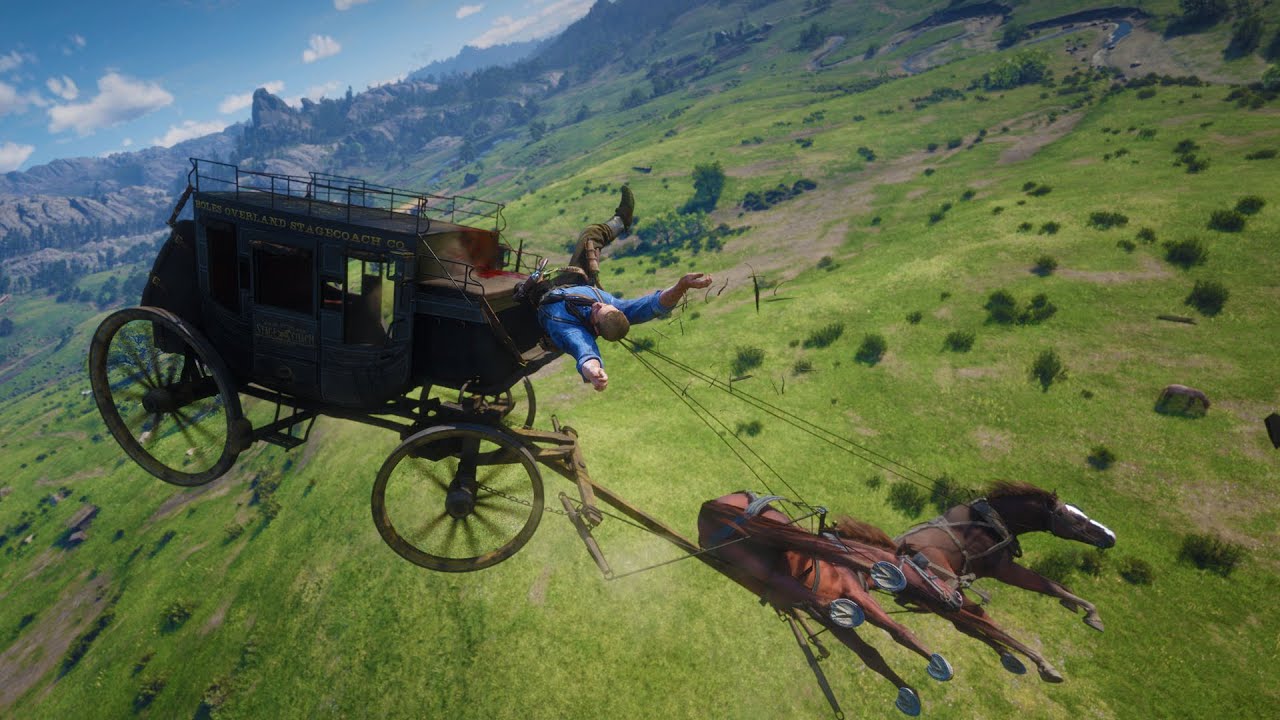 Vuggeviser uophørlige Stort univers The World's Fastest & Most Deadly Stagecoach Ride - 1,000x Speed - Red Dead  Redemption 2 PC Mods - YouTube