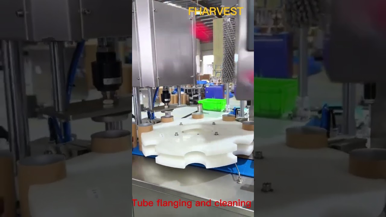 Paper Tube Flanging & Cleaning Machine,Metal Container Flanger and Cleaner,Can 