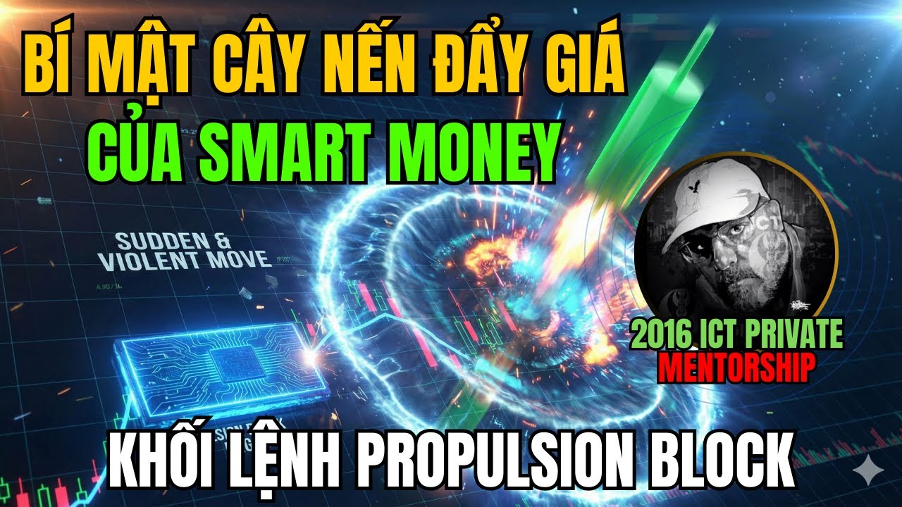 Bài 3.5/ICT2016/M4: Khối Lệnh Đẩy Propulsion Block ICT Bí Mật Cây Nến Đẩy Giá Của Smart Money