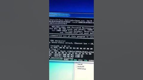 Bruteforce in 23 sec, test speed GPU